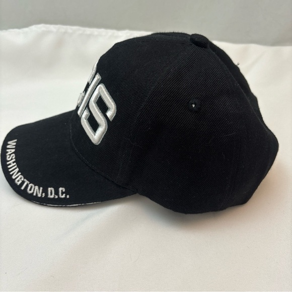 NCIS Embroidered Cap Washington DC Black Silver Unisex Hat Adjustable I ❤️ DC - Picture 4 of 13